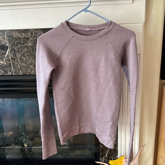 Lululemon Rest Less Pullover Longsleeve In Bubble Dot Violet Verbena Size 2 - Picture 2 of 12